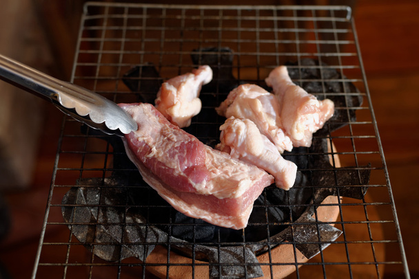 Roast Pork and Chicken Wings - Photo, Image