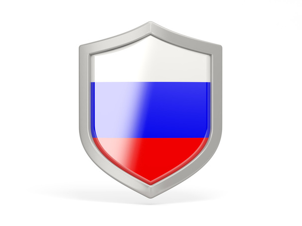 Shield icon with flag of russia - Фото, зображення