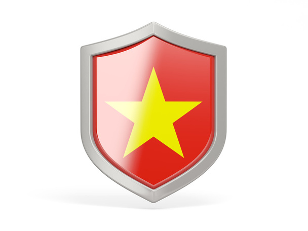 Shield icon with flag of vietnam - Foto, immagini