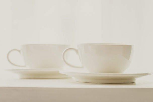 White Coffee cups - Foto, afbeelding