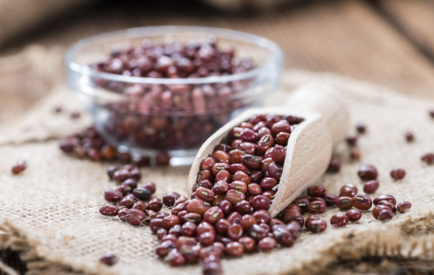 Red Beans  on wooden background - Photo, Image