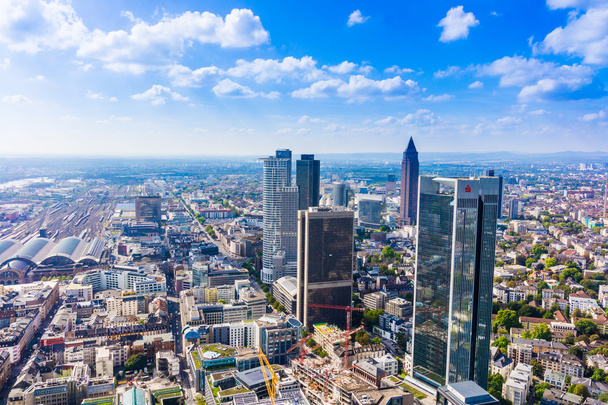 Frankfurt from Maintower in Frankfurt - Фото, изображение
