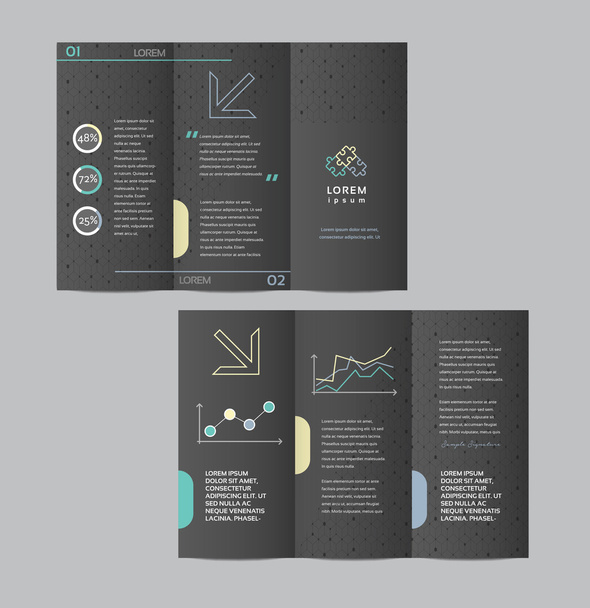 Šablona návrhu obchodní brožura - Vektor, obrázek