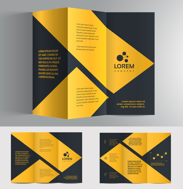 Modelo de design de brochura de negócios
 - Vetor, Imagem