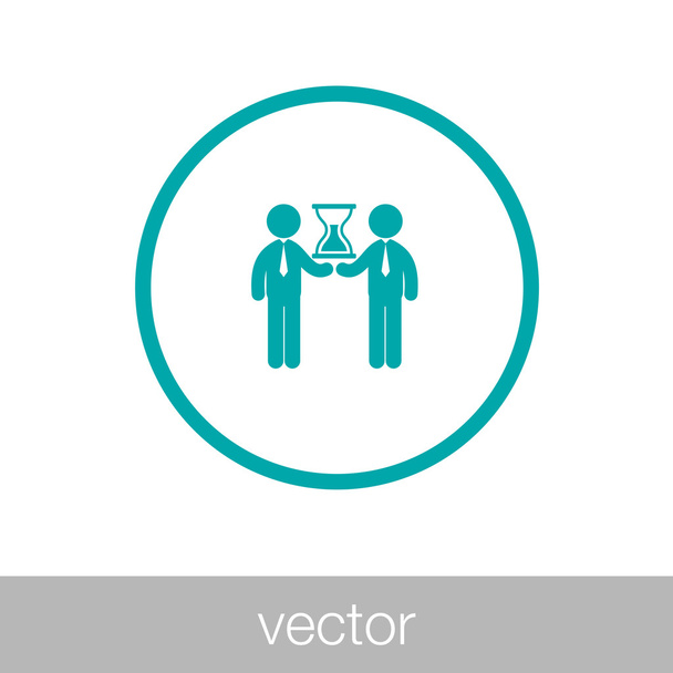 limited business meeting icon - Vector, Image