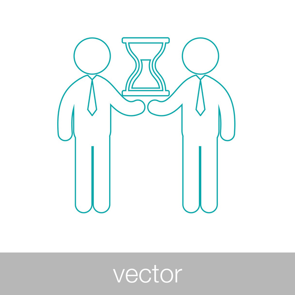icono de reunión de negocios limitada
 - Vector, imagen