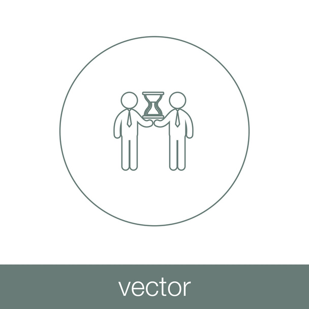 icono de reunión de negocios limitada
 - Vector, Imagen