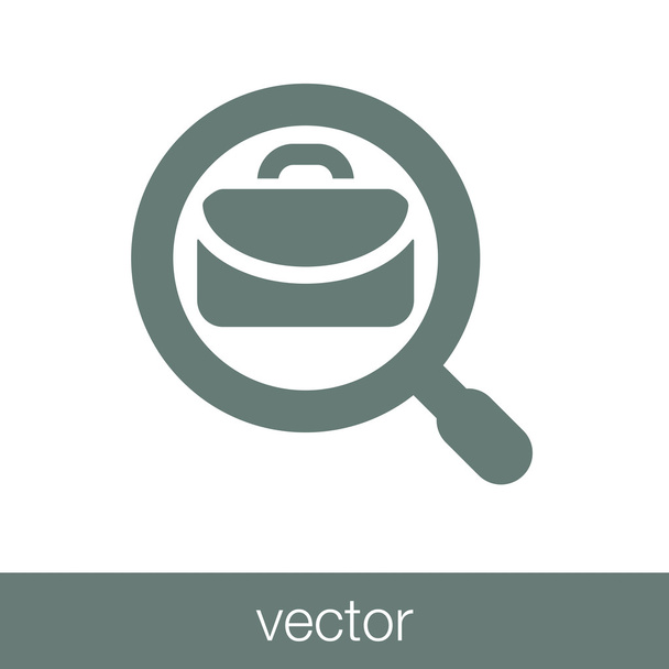 icône d'analyse de portefeuille icône de recherche d'emploi
 - Vecteur, image