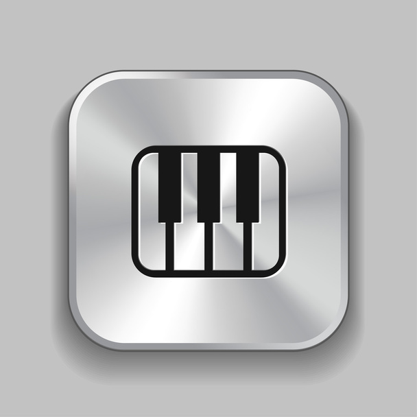 Pictograph of music keyboard - Vettoriali, immagini
