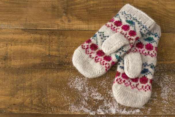 knitted mittens - Photo, Image