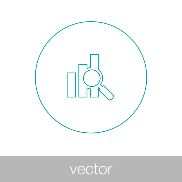 Data Analysis Icon - Vector, Image