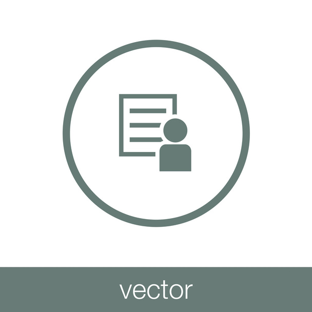 Ícono de documento personal
 - Vector, imagen