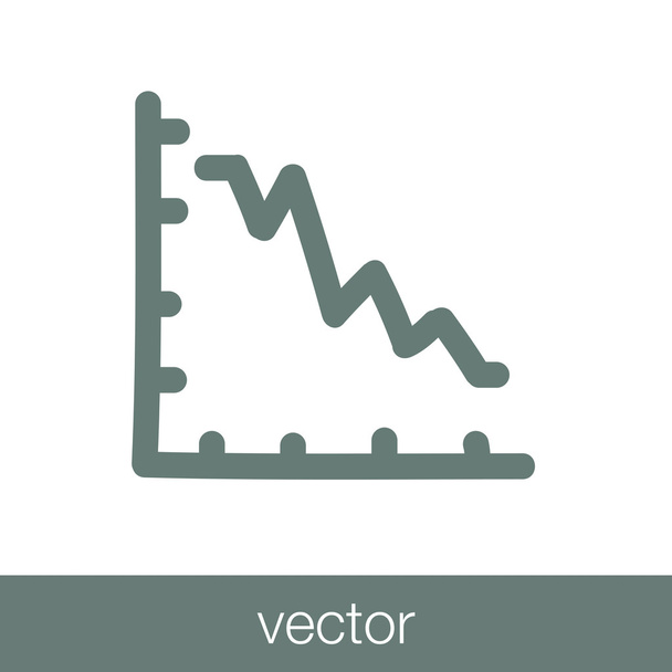 icône de graphique en déclin icône de graphique en déclin
 - Vecteur, image