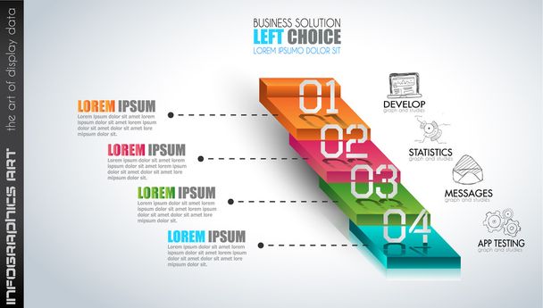 Schone Infographic lay-out sjabloon - Vector, afbeelding