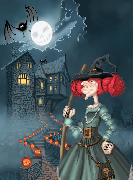 Illustration for Halloween - Zdjęcie, obraz