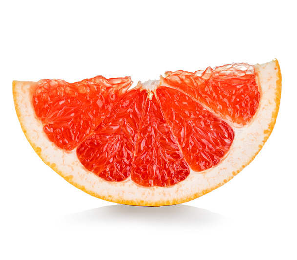 шматочки грейпфрута ізольовані на білому фоні
 - Фото, зображення