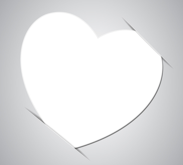 Καρδιά χαρτιού - Διάνυσμα, εικόνα