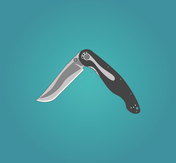 Icône simple : couteau de poche
 - Vecteur, image