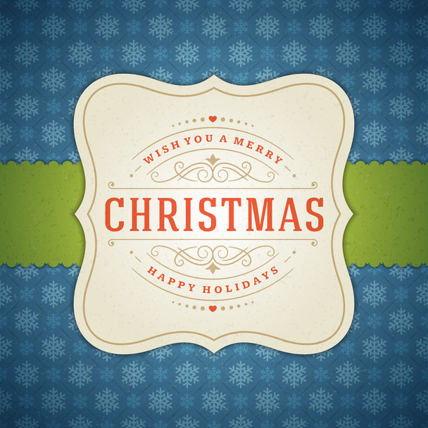 Neşeli Noel tebrik kartı veya Poster Tasarımı - Vektör, Görsel