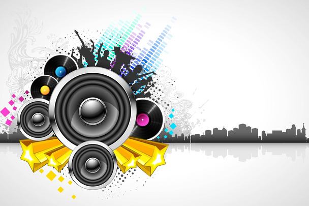Abstract Musical Background - Vector, Image