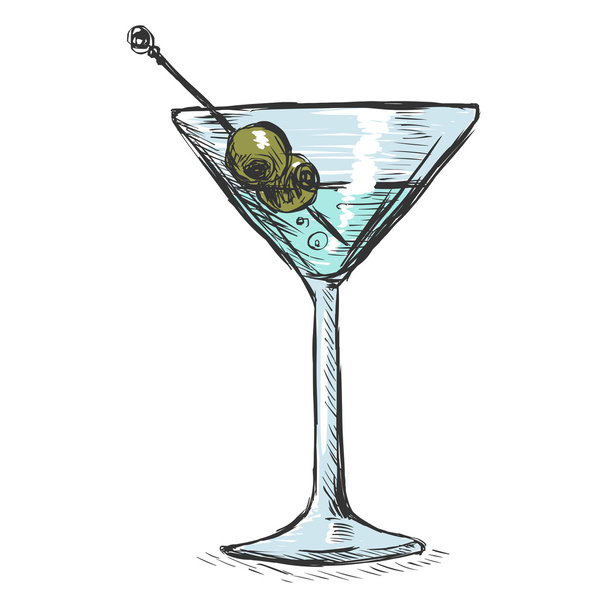 martini glass vector