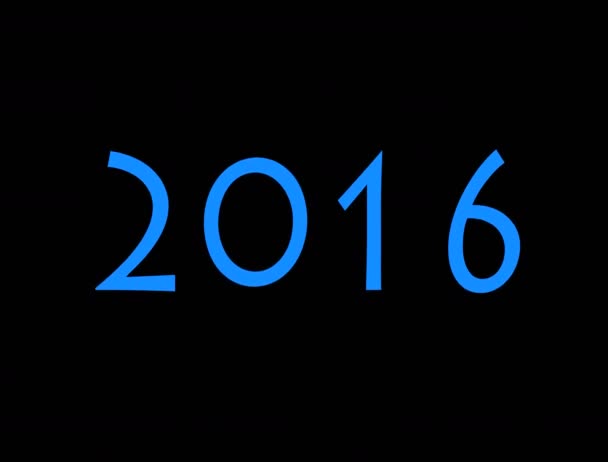 2016-2017 change represents the new year 2017 - Footage, Video
