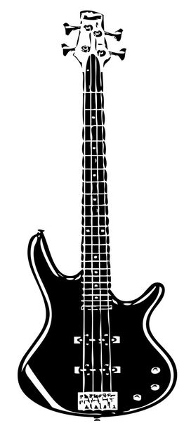 Elektromos gitár - Vektor, kép