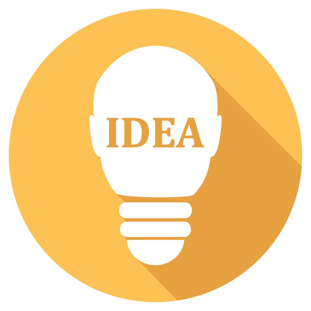 Icon of Light bulb, idea - Vector, afbeelding