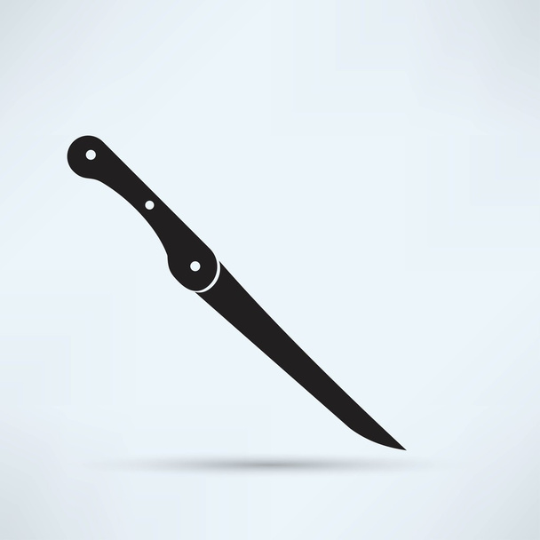 knife, utensil, kitchen icon - Vector, afbeelding