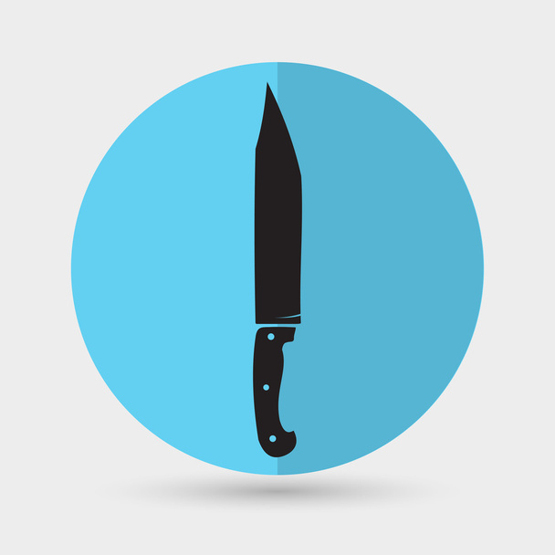 knife, utensil, kitchen icon - Vector, Imagen