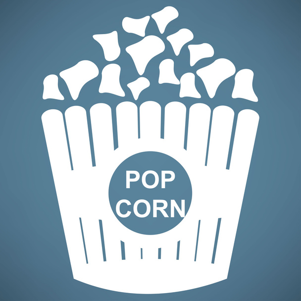 popcorn, snack icon - Vector, afbeelding