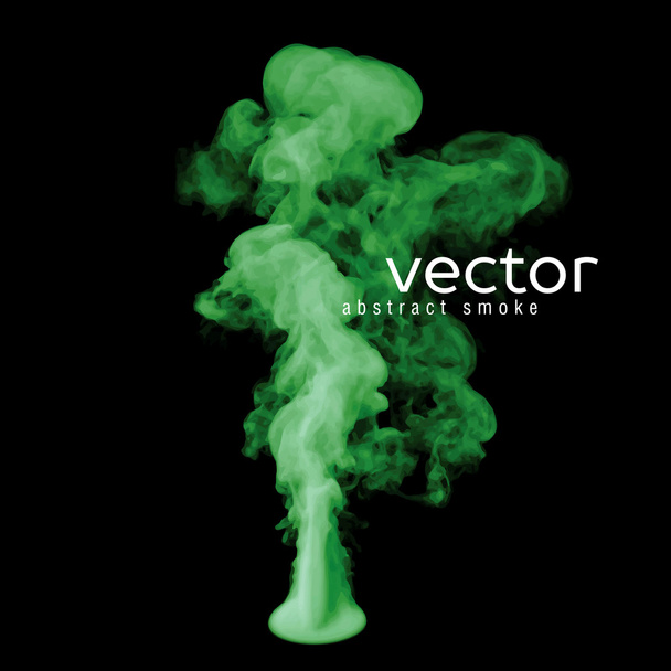 Vektorillustration von grünem Rauch - Vektor, Bild
