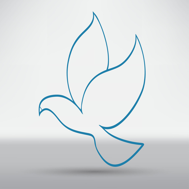 dove of peace, bird icon - Вектор, зображення