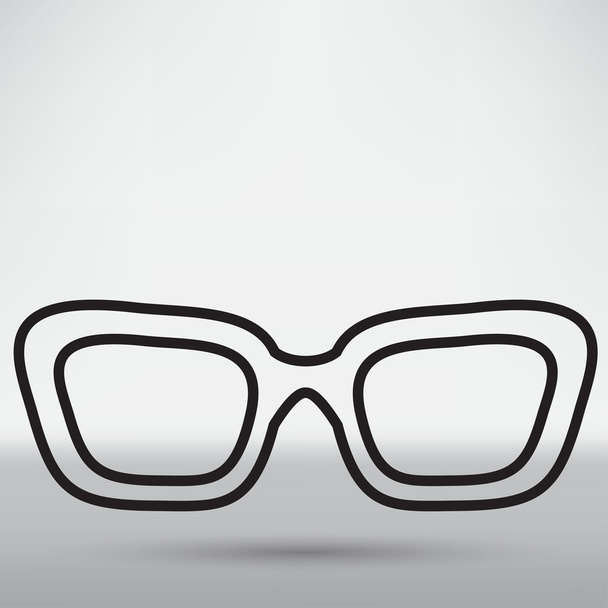 Glasses, vision, style icon - Vector, afbeelding