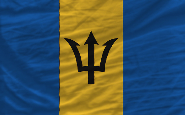 πλήρης κυματιστό εθνική σημαία των Μπαρμπάντος για φόντο - Φωτογραφία, εικόνα