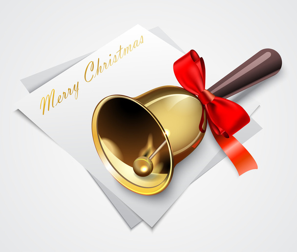 Vector Gold Christmas bells - Vector, Image