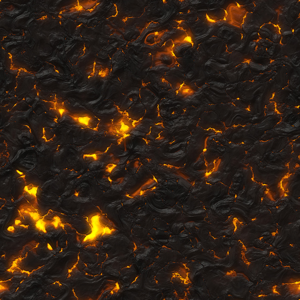 Seamless lava or molten rocks texture - Zdjęcie, obraz