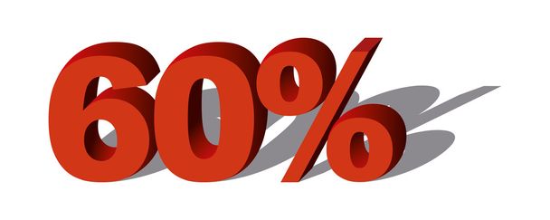 İllüstrasyon vektör grafik satış yüzde 60 - Vektör, Görsel