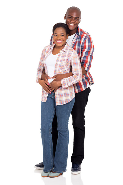 african couple hugging - Photo, image