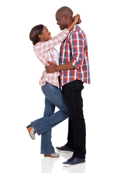 african couple hugging - Photo, Image