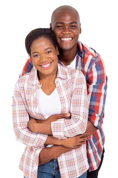 african couple hugging - Photo, Image