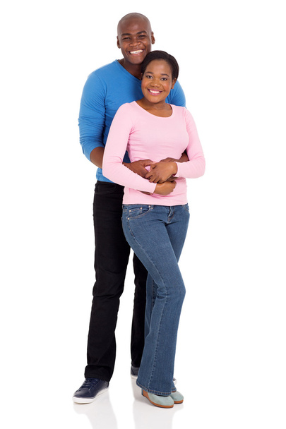 embracing african american couple - Photo, image