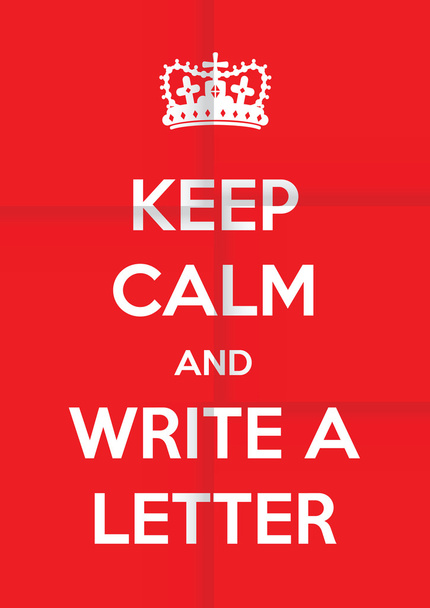 Schrijf een brief achtergrond - Vector, afbeelding