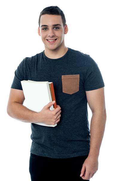 Student holding his books - Фото, зображення