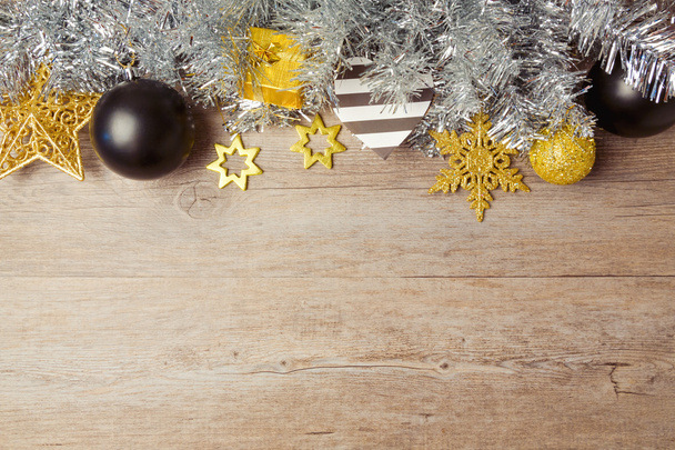 Christmas background with decorations - Foto, Imagem