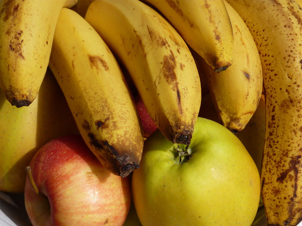 Banana and apple Fruit - Foto, Imagen