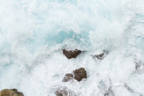 beating the rock sea wave. extreme sports - Фото, изображение