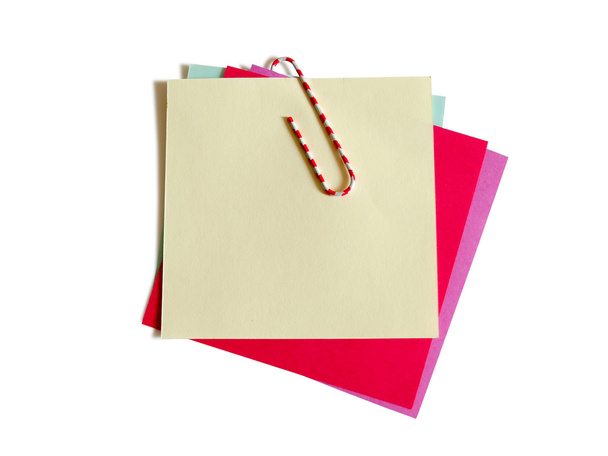 Красочные бумажные заметки с зажимом
 - Фото, изображение