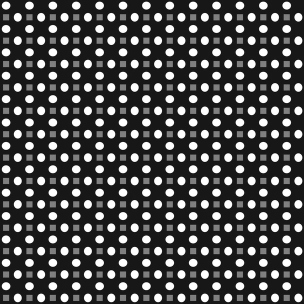 四角や丸の抽象的なパターン - ベクター画像