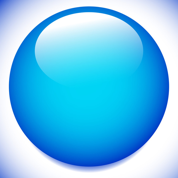 Sphere, circle glossy button - Vector, afbeelding